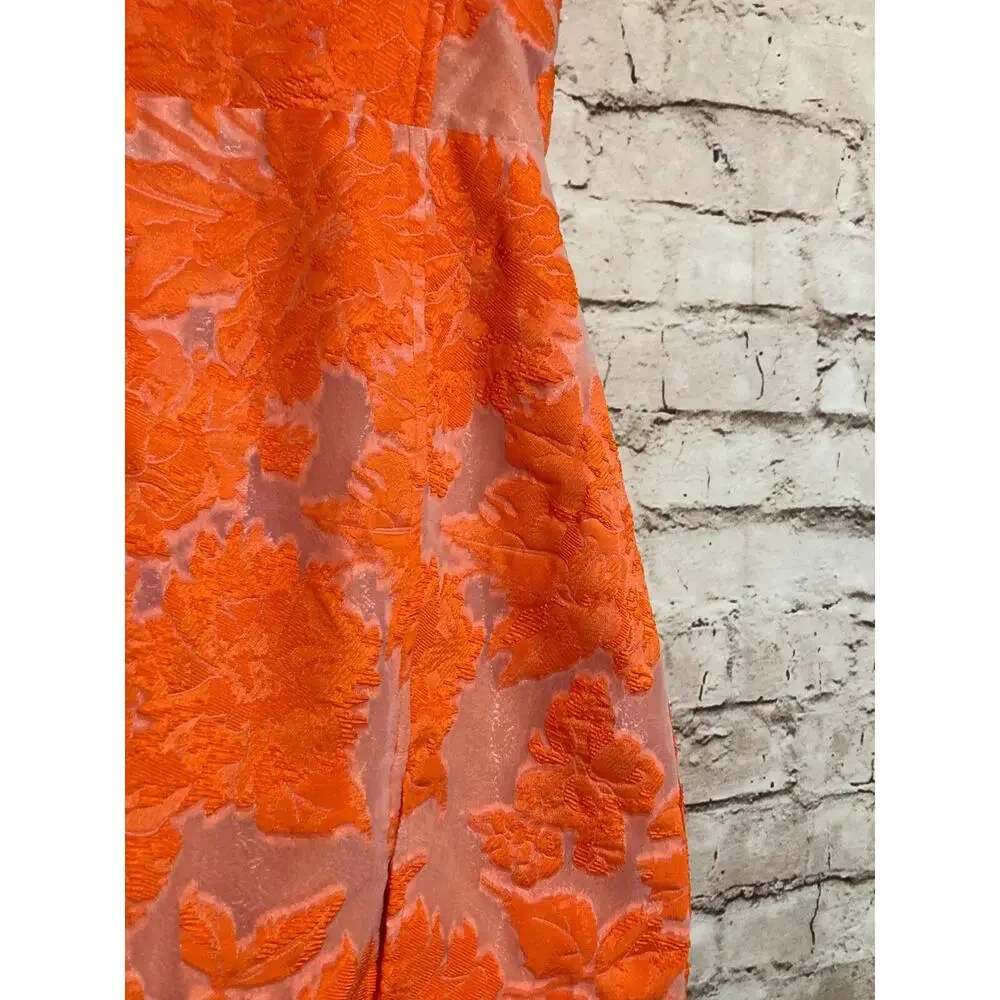 Showpo Orange Floral Midi Dress - Picture 7 of 14